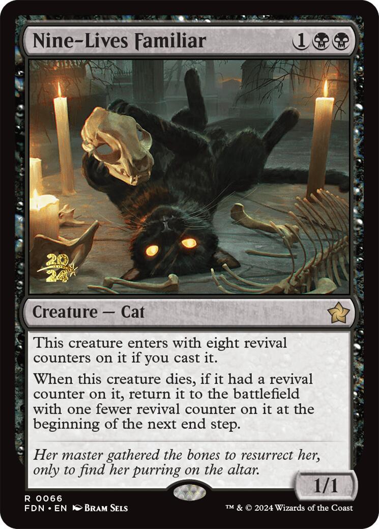 Nine-Lives Familiar [Foundations Prerelease Promos] | Empire Gaming NC