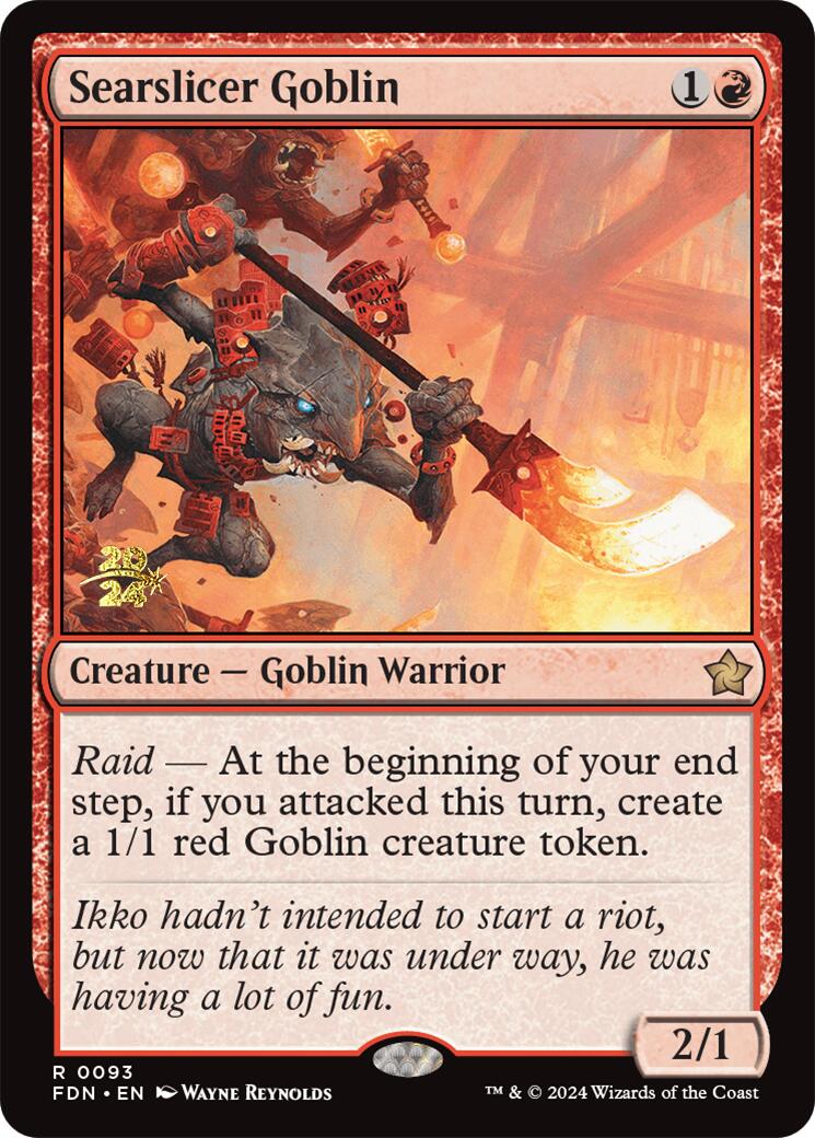 Searslicer Goblin [Foundations Prerelease Promos] | Empire Gaming NC