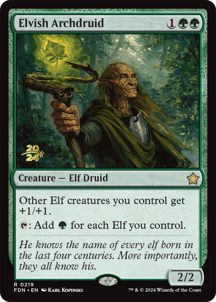 Elvish Archdruid [Foundations Prerelease Promos] | Empire Gaming NC