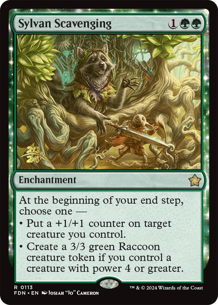 Sylvan Scavenging [Foundations Prerelease Promos] | Empire Gaming NC