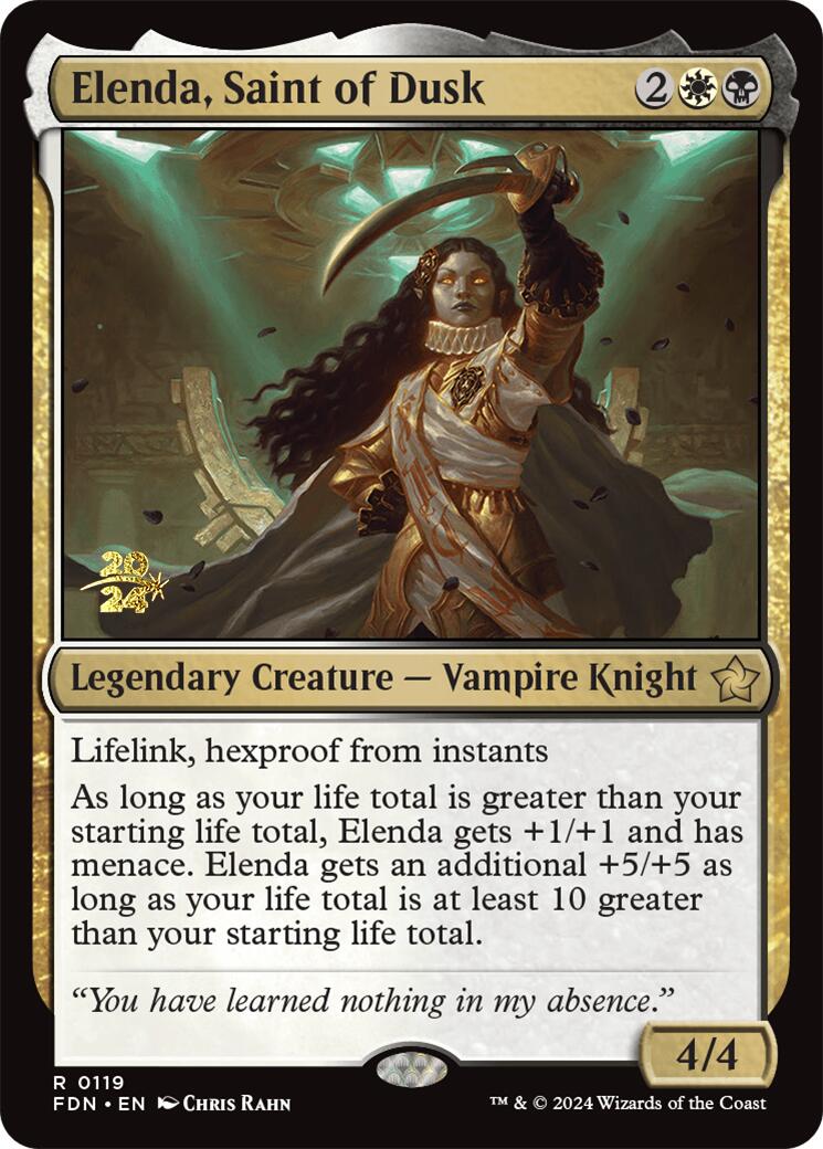 Elenda, Saint of Dusk [Foundations Prerelease Promos] | Empire Gaming NC
