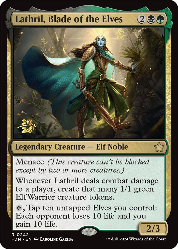 Lathril, Blade of the Elves [Foundations Prerelease Promos] | Empire Gaming NC