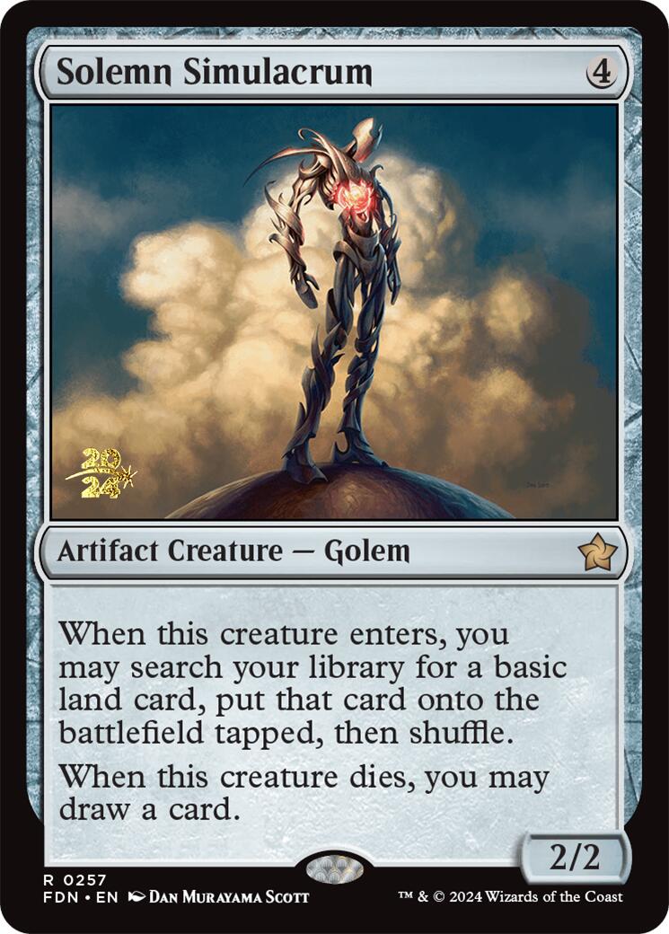 Solemn Simulacrum [Foundations Prerelease Promos] | Empire Gaming NC