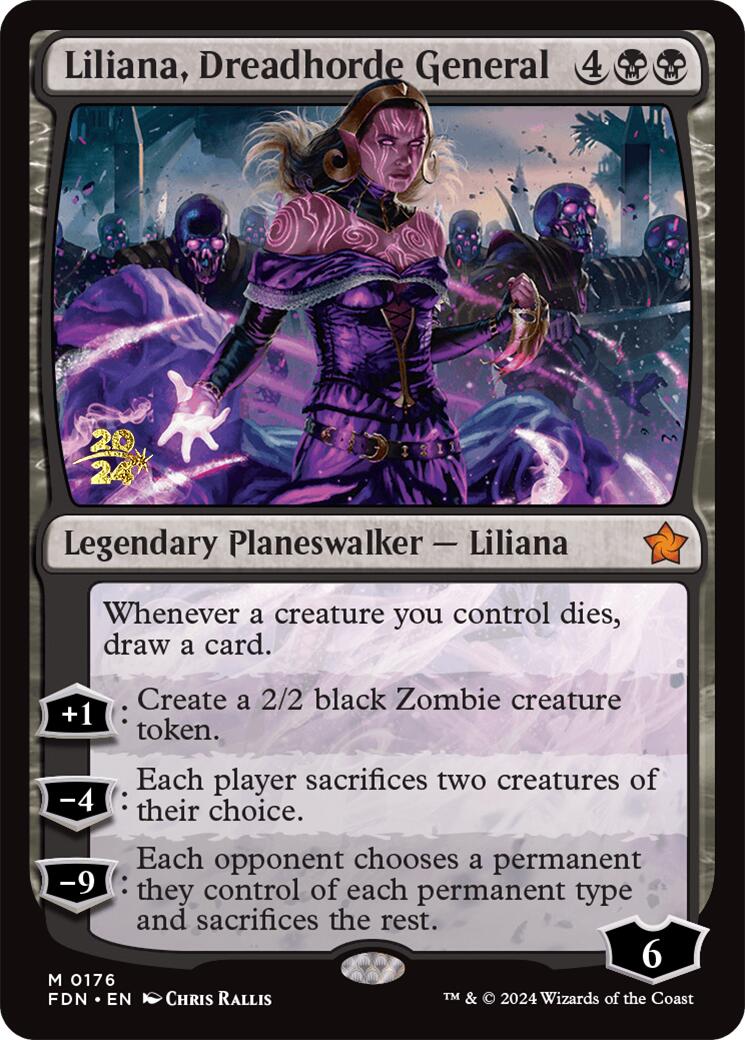 Liliana, Dreadhorde General [Foundations Prerelease Promos] | Empire Gaming NC