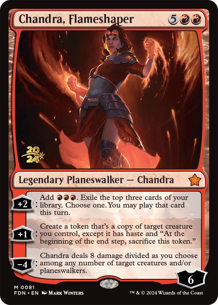 Chandra, Flameshaper [Foundations Prerelease Promos] | Empire Gaming NC