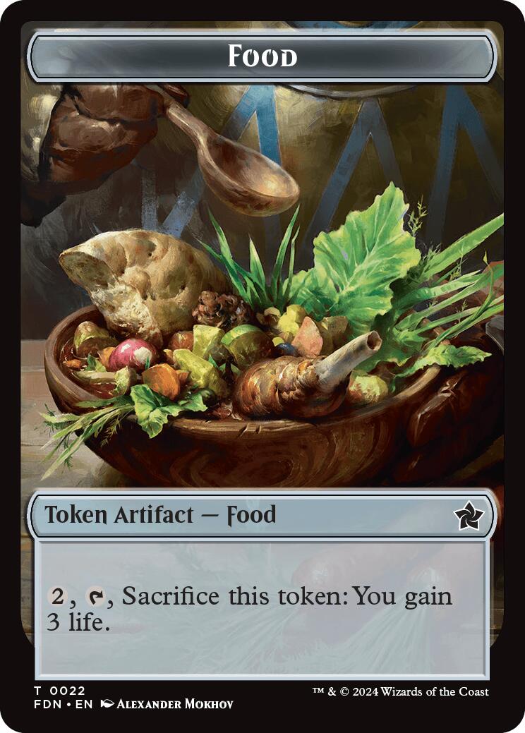 Food // Treasure Double-Sided Token [Foundations Tokens] | Empire Gaming NC