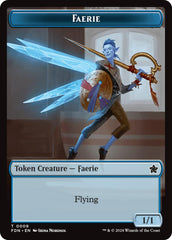 Faerie // Fish Doubled-Sided Token [Foundations Tokens] | Empire Gaming NC