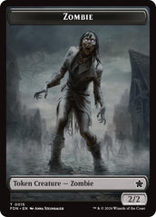 Zombie // Insect Doubled-Sided Token [Foundations Tokens] | Empire Gaming NC