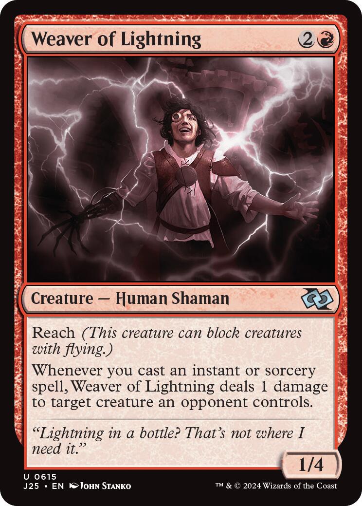 Weaver of Lightning [Foundations Jumpstart] | Empire Gaming NC