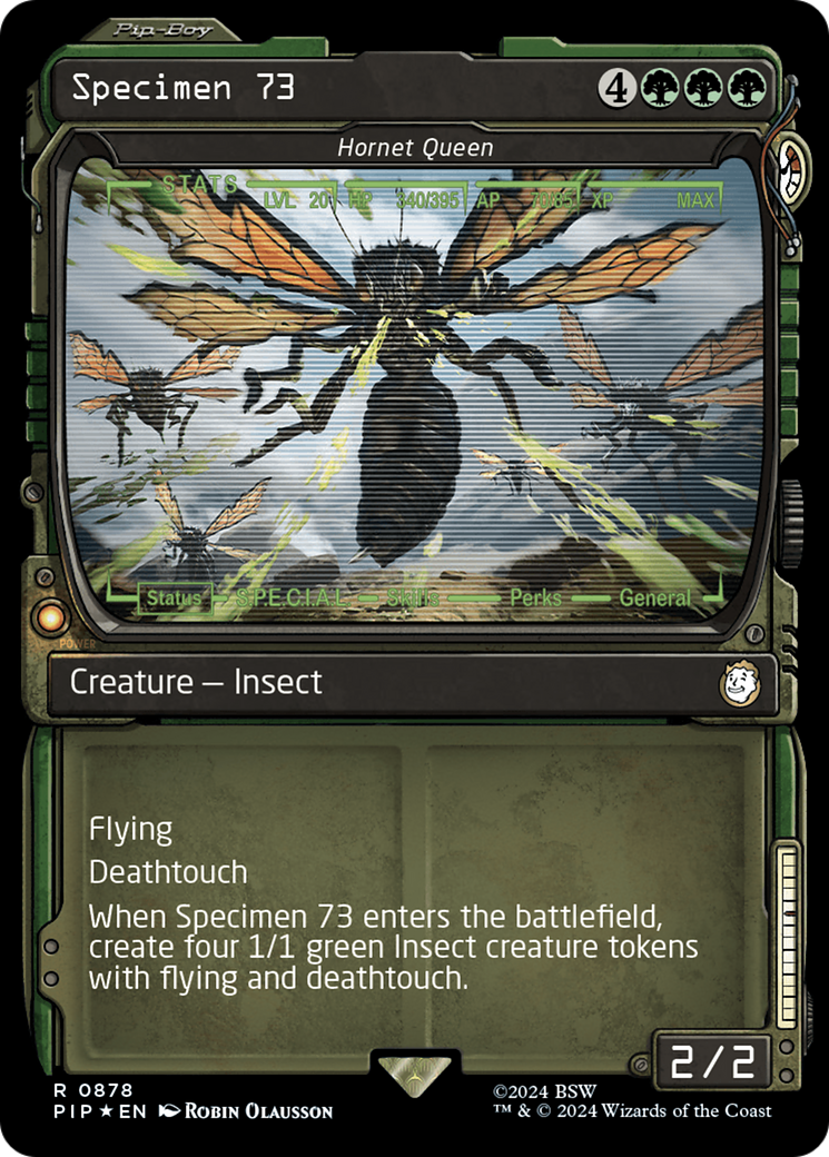 Specimen 73 - Hornet Queen (Showcase) (Surge Foil) [Fallout] | Empire Gaming NC