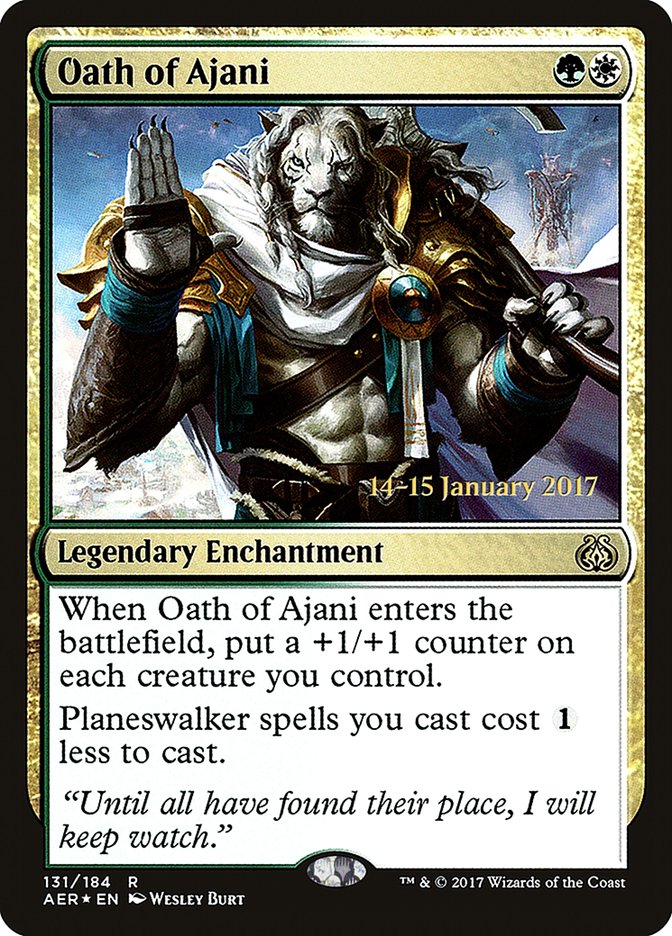 Oath of Ajani [Aether Revolt Prerelease Promos] | Empire Gaming NC