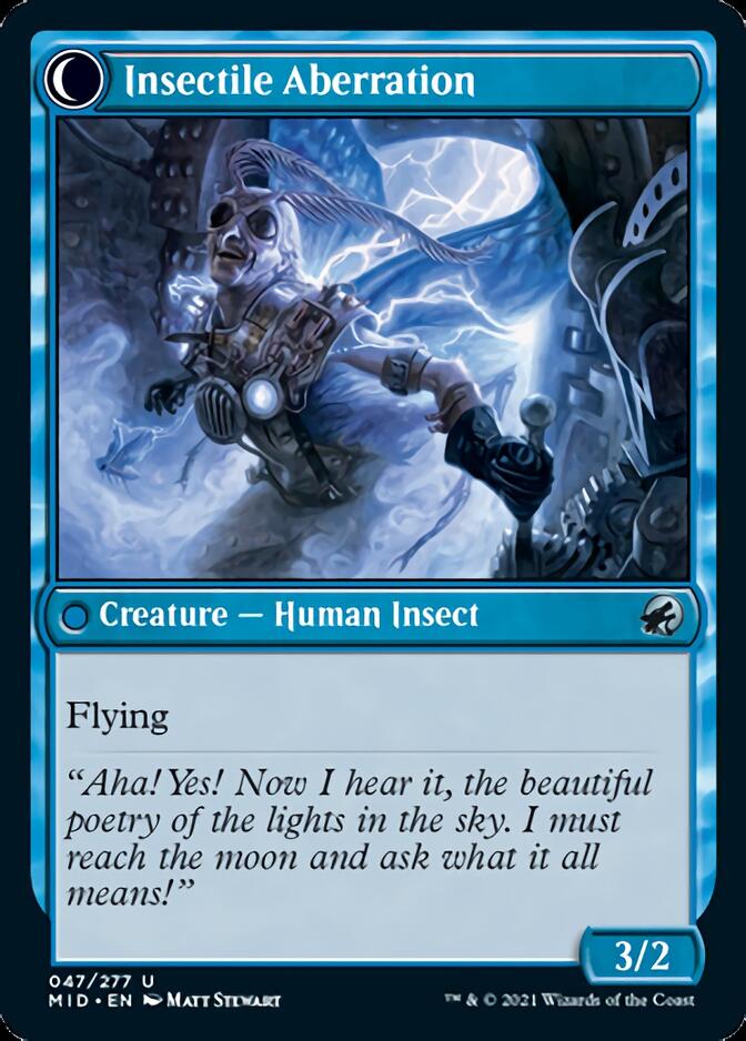 Delver of Secrets // Insectile Aberration [Innistrad: Midnight Hunt] | Empire Gaming NC