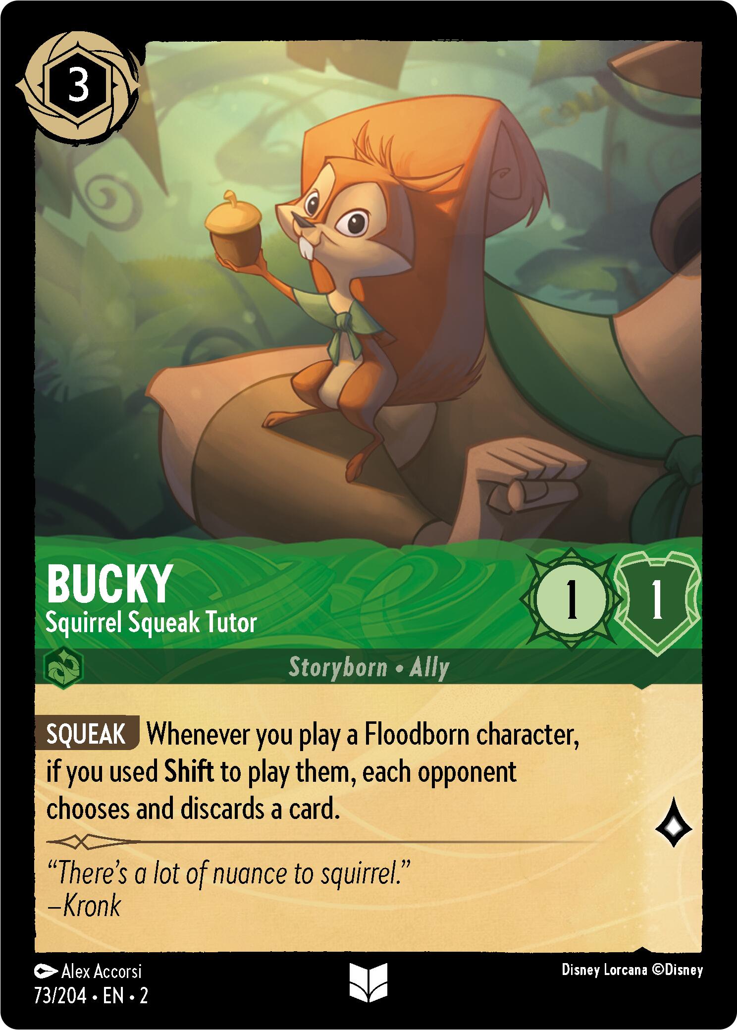 Bucky - Squirrel Squeak Tutor (Errata Version) (73/204) [Rise of the Floodborn] | Empire Gaming NC
