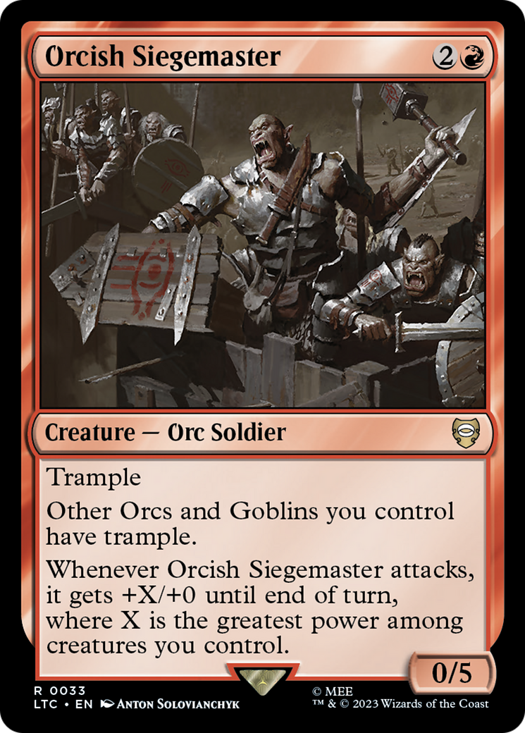 Orcish Siegemaster [The Lord of the Rings: Tales of Middle-Earth Commander] | Empire Gaming NC