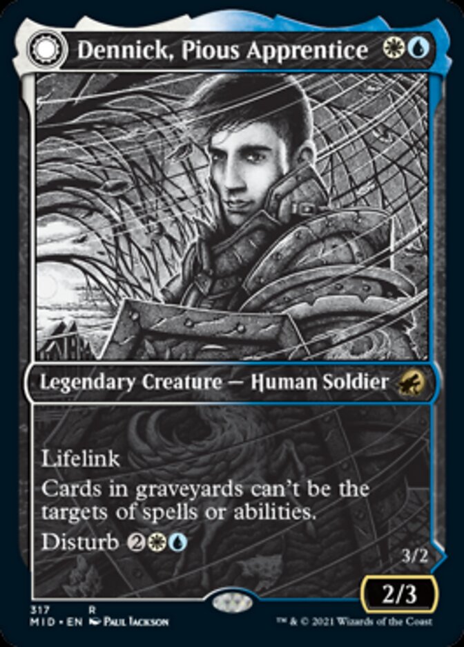 Dennick, Pious Apprentice // Dennick, Pious Apparition (Showcase Eternal Night) [Innistrad: Midnight Hunt] | Empire Gaming NC