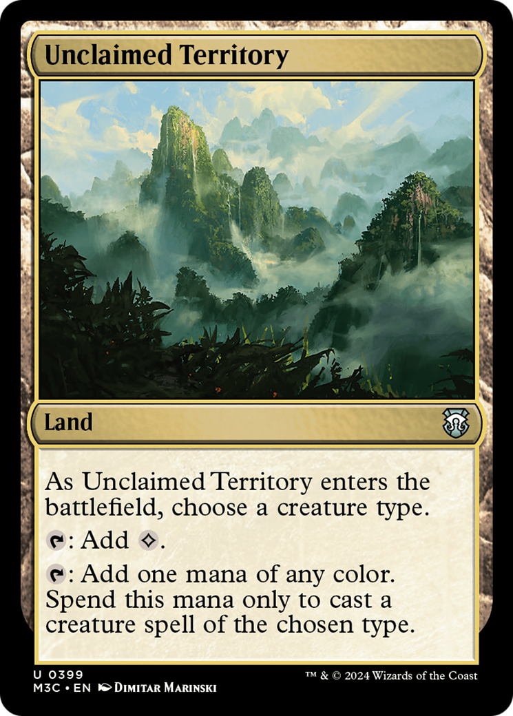 Unclaimed Territory (Ripple Foil) [Modern Horizons 3 Commander] | Empire Gaming NC