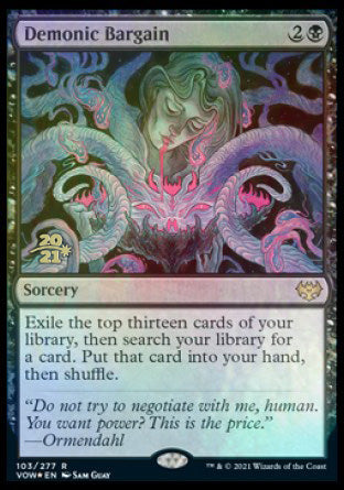 Demonic Bargain [Innistrad: Crimson Vow Prerelease Promos] | Empire Gaming NC