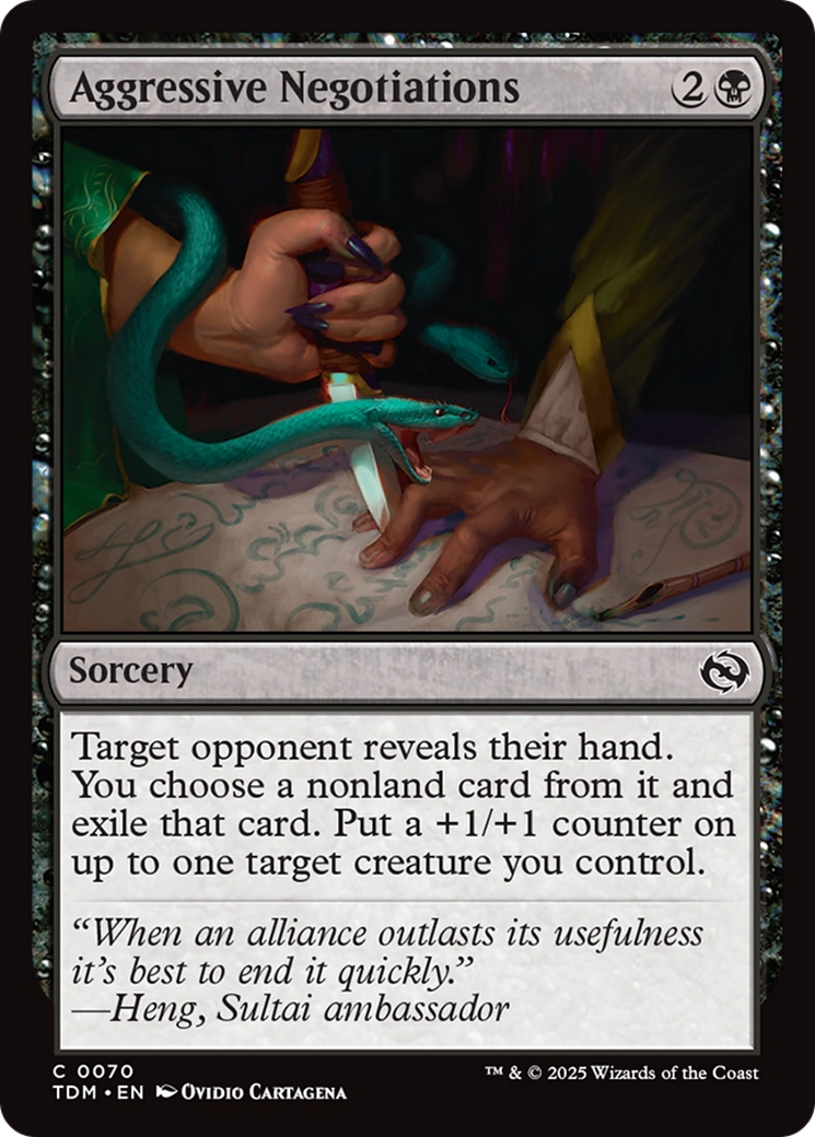 Aggressive Negotiations [Tarkir: Dragonstorm] | Empire Gaming NC