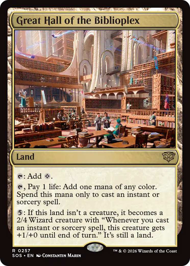 Great Hall of the Biblioplex [Secrets of Strixhaven] | Empire Gaming NC
