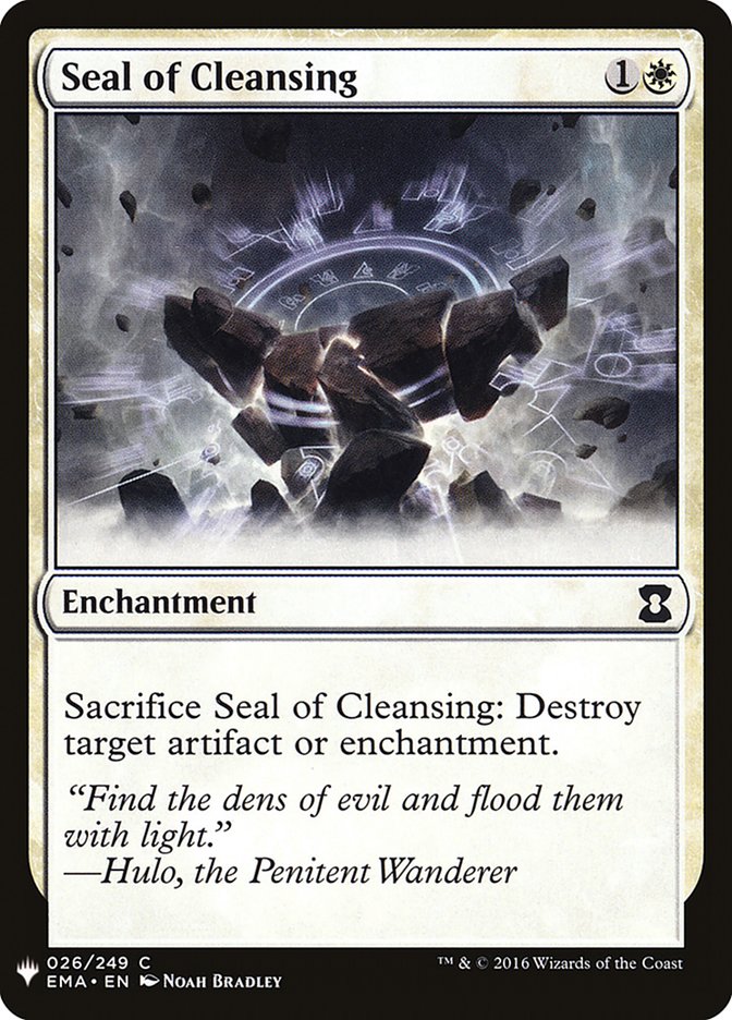 Seal of Cleansing [Mystery Booster] | Empire Gaming NC