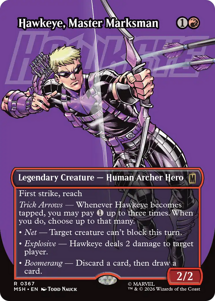 Hawkeye, Master Marksman (Borderless) [Marvel Super Heroes] | Empire Gaming NC