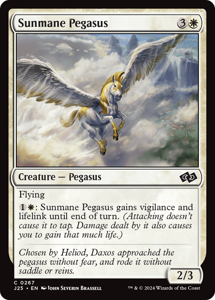 Sunmane Pegasus [Foundations Jumpstart] | Empire Gaming NC
