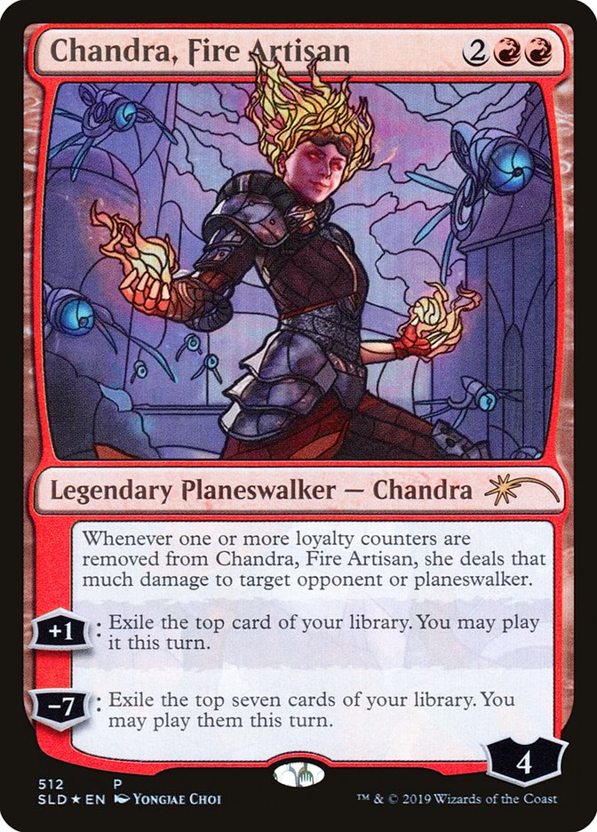 Chandra, Fire Artisan (Stained Glass) [Secret Lair Drop Promos] | Empire Gaming NC