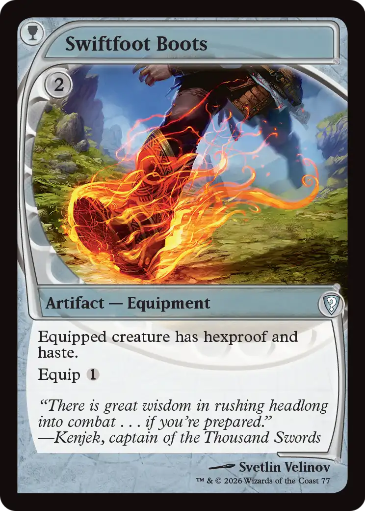 Swiftfoot Boots (Future Sight) [Mystery Booster: Commander Edition] | Empire Gaming NC