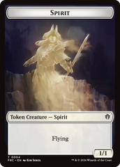 Goblin // Spirit Double-Sided Token [Reality Fracture Commander Tokens] | Empire Gaming NC