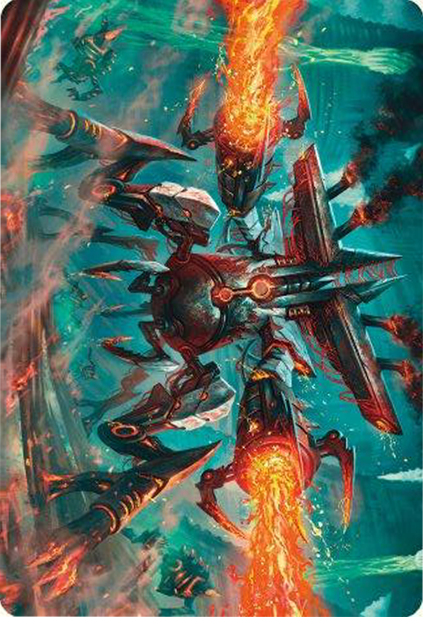 Exterminator Magmarch Art Card [Modern Horizons 3 Art Series] | Empire Gaming NC