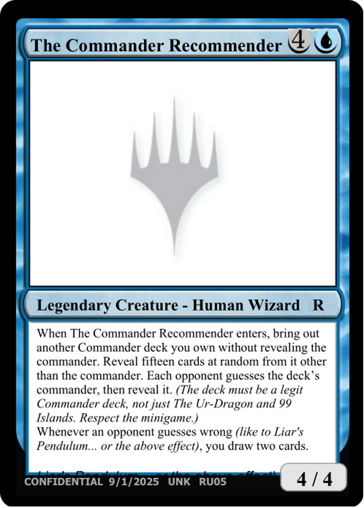 The Commander Recommender [Unknown Event] | Empire Gaming NC