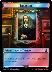 Warrior // Treasure (0060) Double-Sided Token (Surge Foil) [Doctor Who Tokens] | Empire Gaming NC