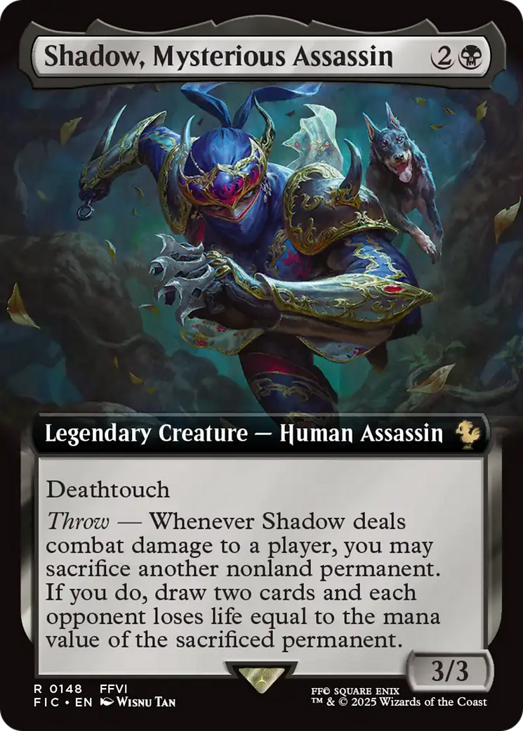 Shadow, Mysterious Assassin (Extended Art) [FINAL FANTASY Commander] | Empire Gaming NC