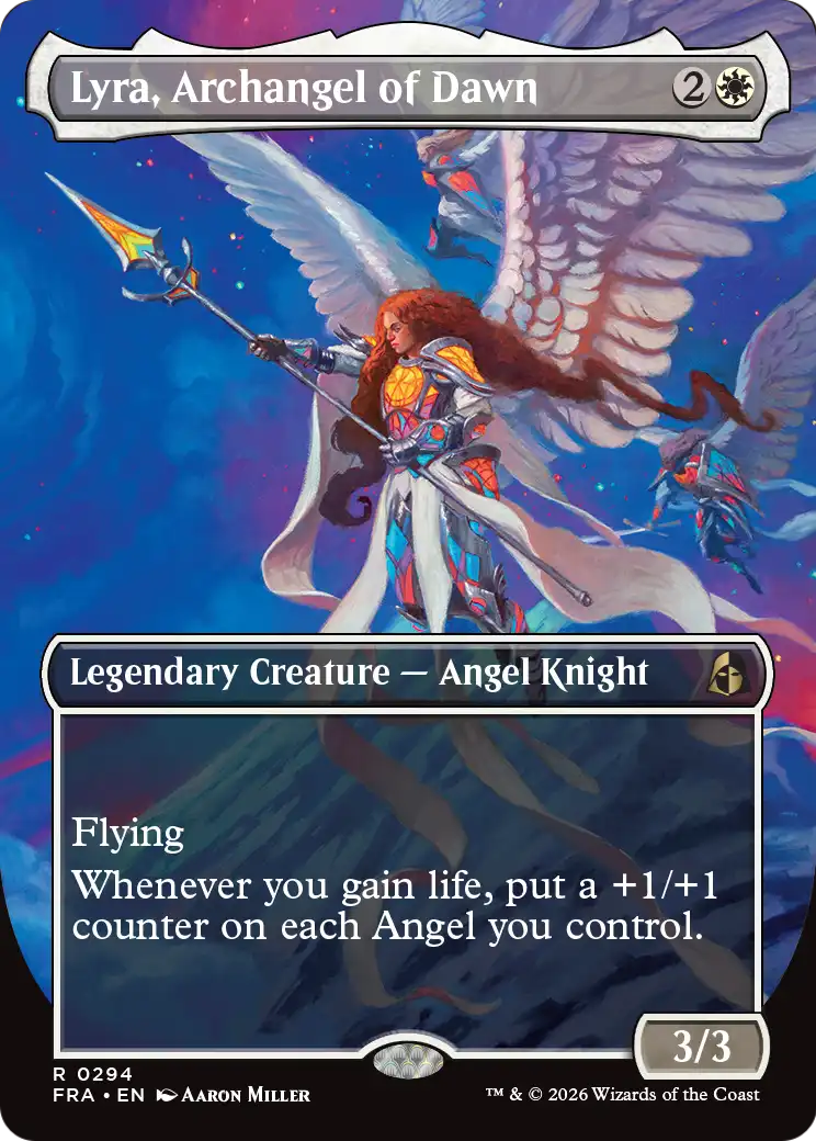 Lyra, Archangel of Dawn (Borderless) [Reality Fracture] | Empire Gaming NC