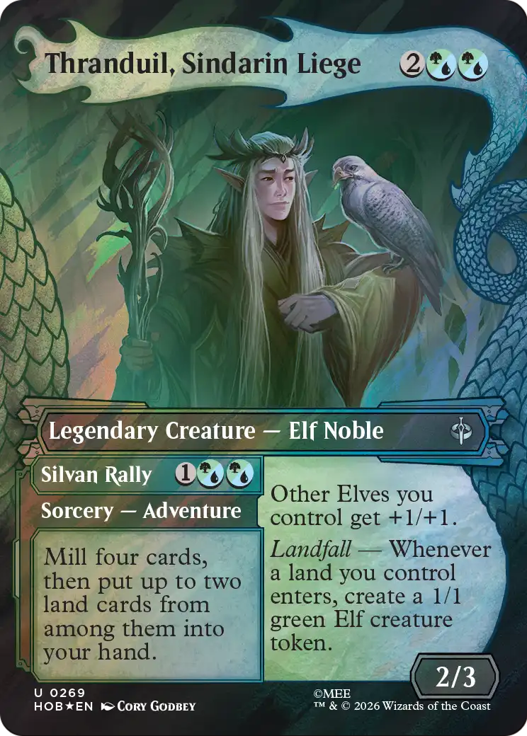 Thranduil, Sindarin Liege (Showcase) (Surge Foil) [The Hobbit] | Empire Gaming NC