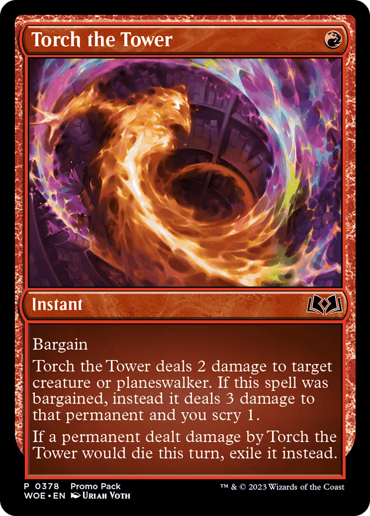 Torch the Tower (Promo Pack) [Wilds of Eldraine Promos] | Empire Gaming NC
