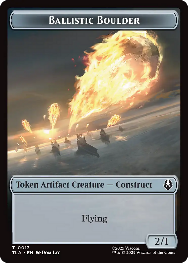 Ballistic Boulder // Food (0019) Double-Sided Token [Avatar: The Last Airbender Tokens] | Empire Gaming NC