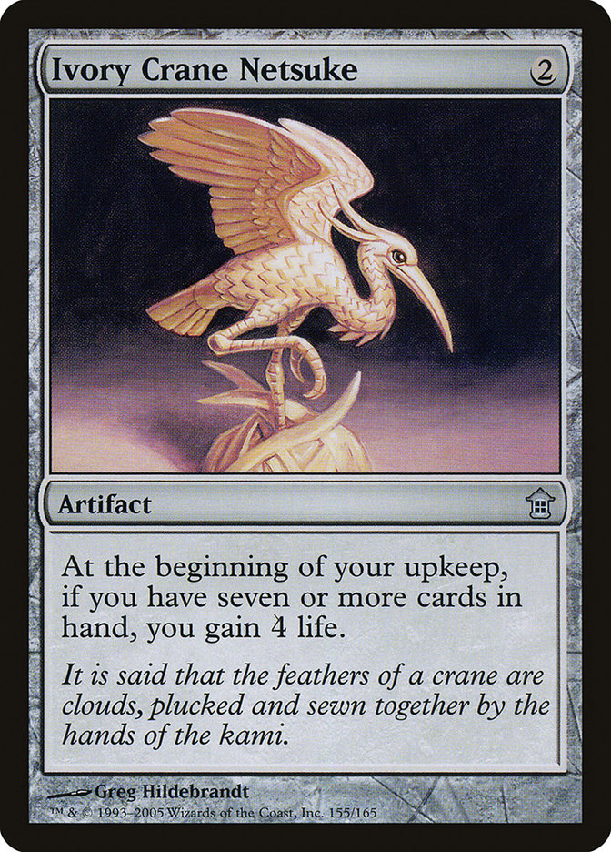 Ivory Crane Netsuke [Saviors of Kamigawa] | Empire Gaming NC