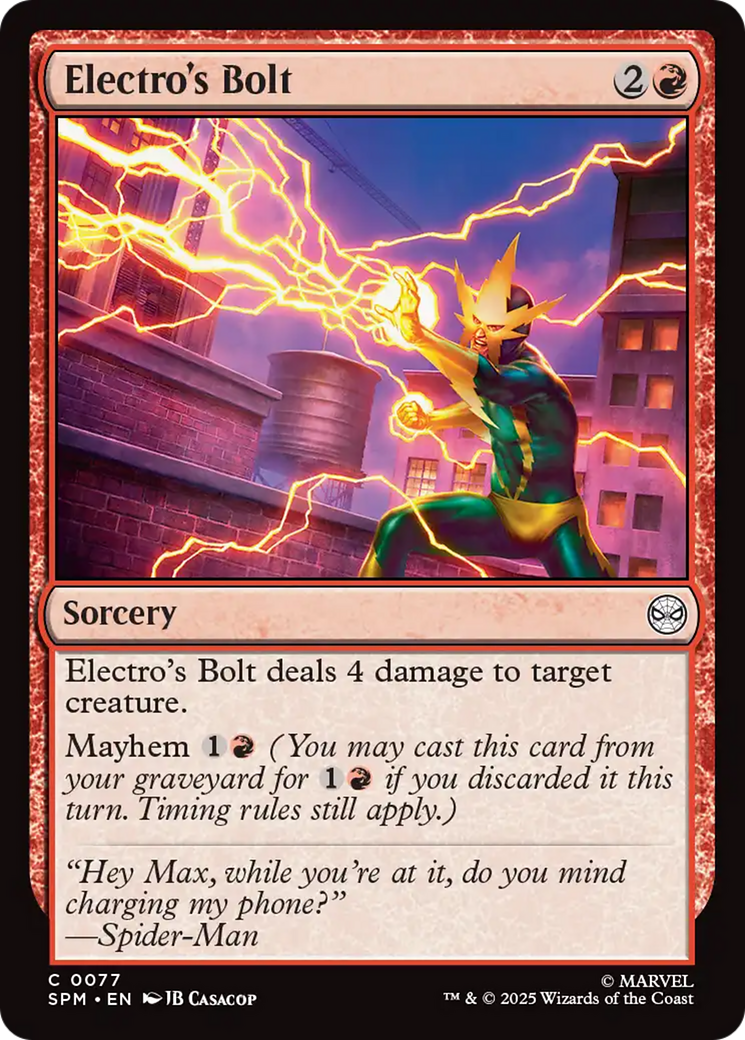 Electro's Bolt [Marvel's Spider-Man] | Empire Gaming NC