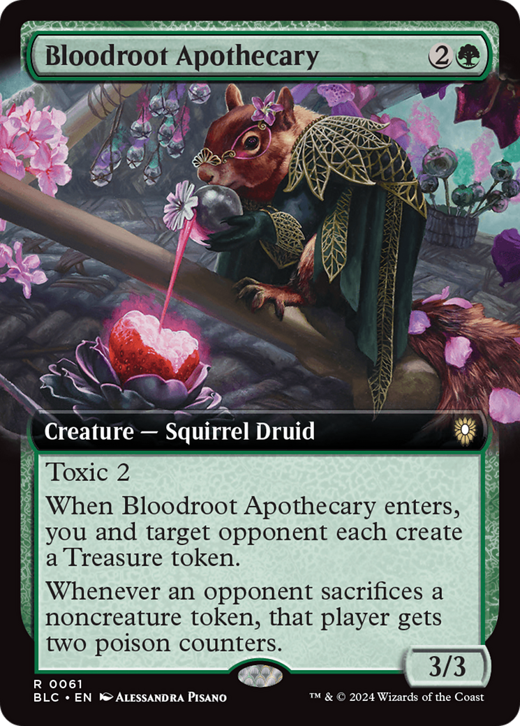 Bloodroot Apothecary (Extended Art) [Bloomburrow Commander] | Empire Gaming NC