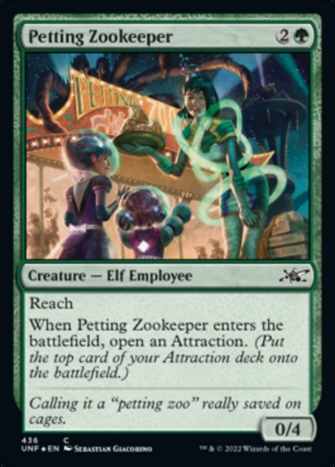 Petting Zookeeper (Galaxy Foil) [Unfinity] | Empire Gaming NC