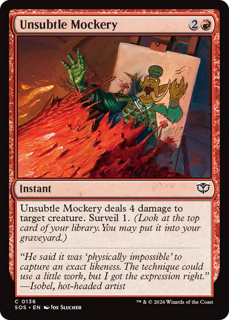 Unsubtle Mockery [Secrets of Strixhaven] | Empire Gaming NC