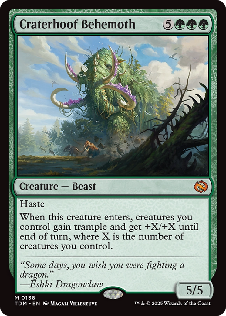 Craterhoof Behemoth [Tarkir: Dragonstorm] | Empire Gaming NC