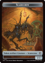 Saproling // Scarecrow Double-Sided Token [Lorwyn Eclipsed Tokens] | Empire Gaming NC