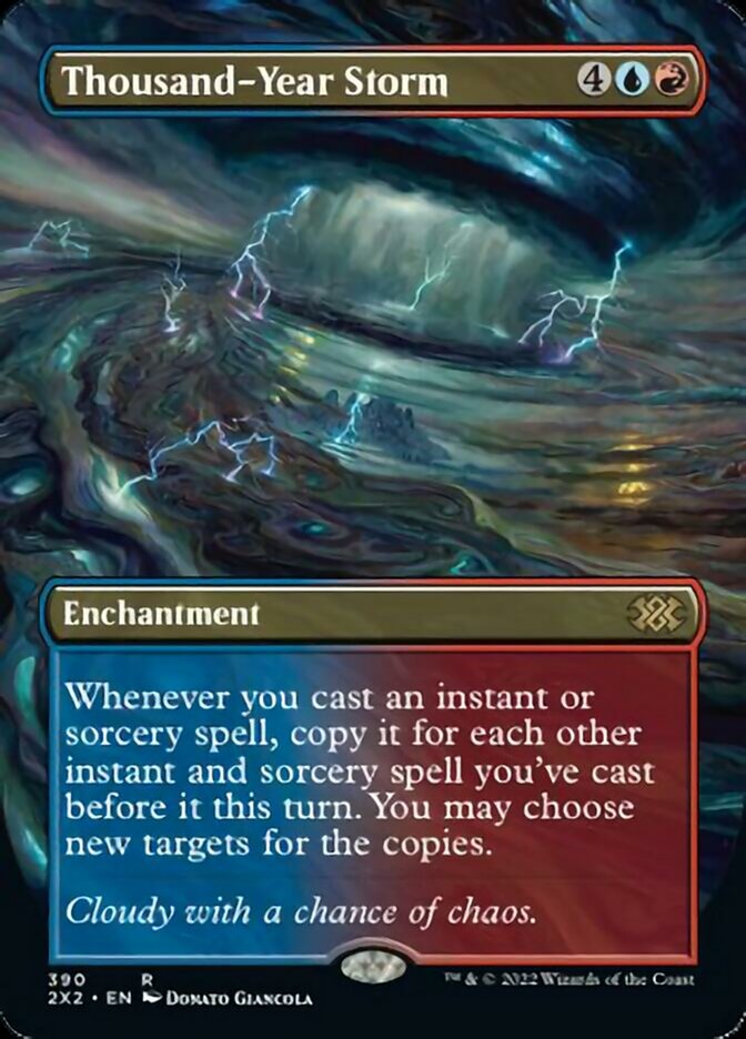 Thousand-Year Storm (Borderless Alternate Art) [Double Masters 2022] | Empire Gaming NC