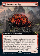 Smoldering Egg // Ashmouth Dragon (Extended Art) [Innistrad: Midnight Hunt] | Empire Gaming NC