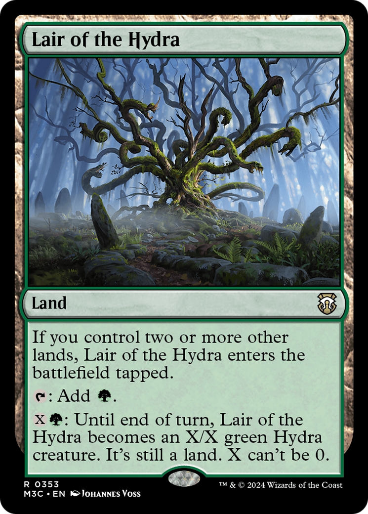 Lair of the Hydra (Ripple Foil) [Modern Horizons 3 Commander] | Empire Gaming NC