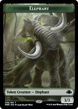 Elephant // Sheep Double-Sided Token [Dominaria Remastered Tokens] | Empire Gaming NC