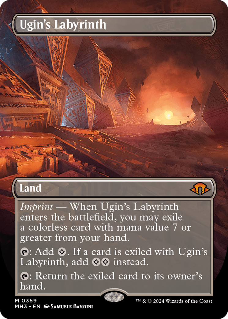 Ugin's Labyrinth (Borderless) [Modern Horizons 3] | Empire Gaming NC