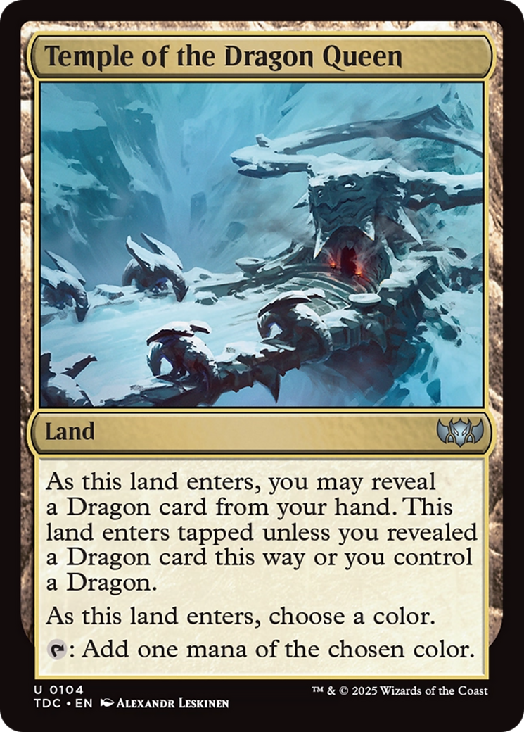Temple of the Dragon Queen [Tarkir: Dragonstorm Commander] | Empire Gaming NC